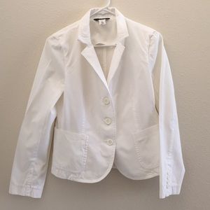 NWOT J Crew White Cropped Blazer